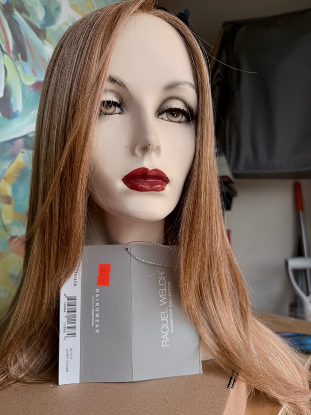 Raquel Welch Long Straight Women's Wig in Light Brown